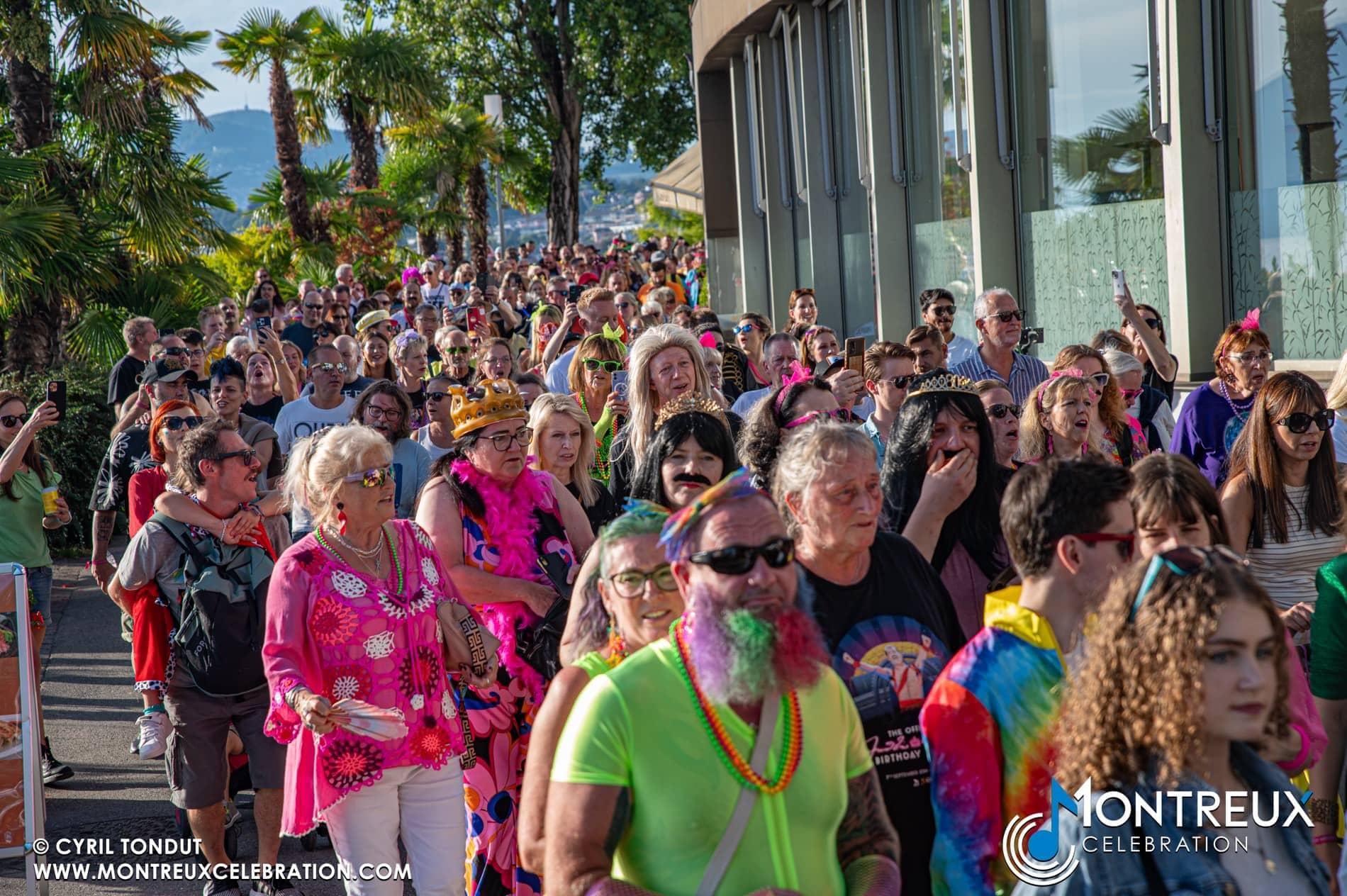 The lakeside parade